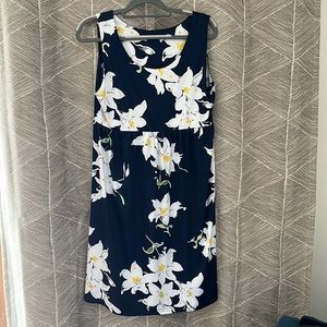 Blue dress with flowers